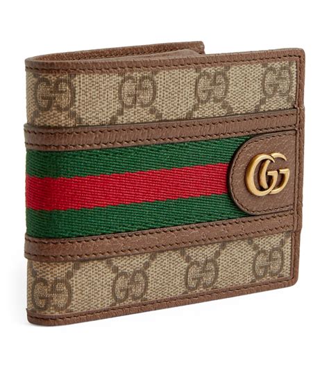 gucci bifold wallet with elastic band|Gucci bifold wallet men.